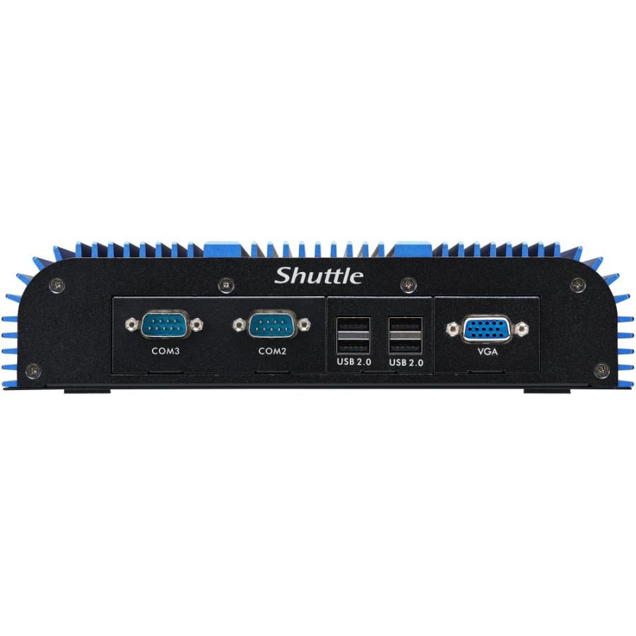 Shuttle BPCAL02-i5WA Industry IoT Box-PC, Core i5-1235U, Win10 IoT, 8GB RAM, 250GB M.2 SSD, 2x LAN, 3x COM, 1xHDMI,1xVGA, 8x USB, DC input 9-36V, ventilatorloos , 24/7 permanent gebruik - Afbeelding 3