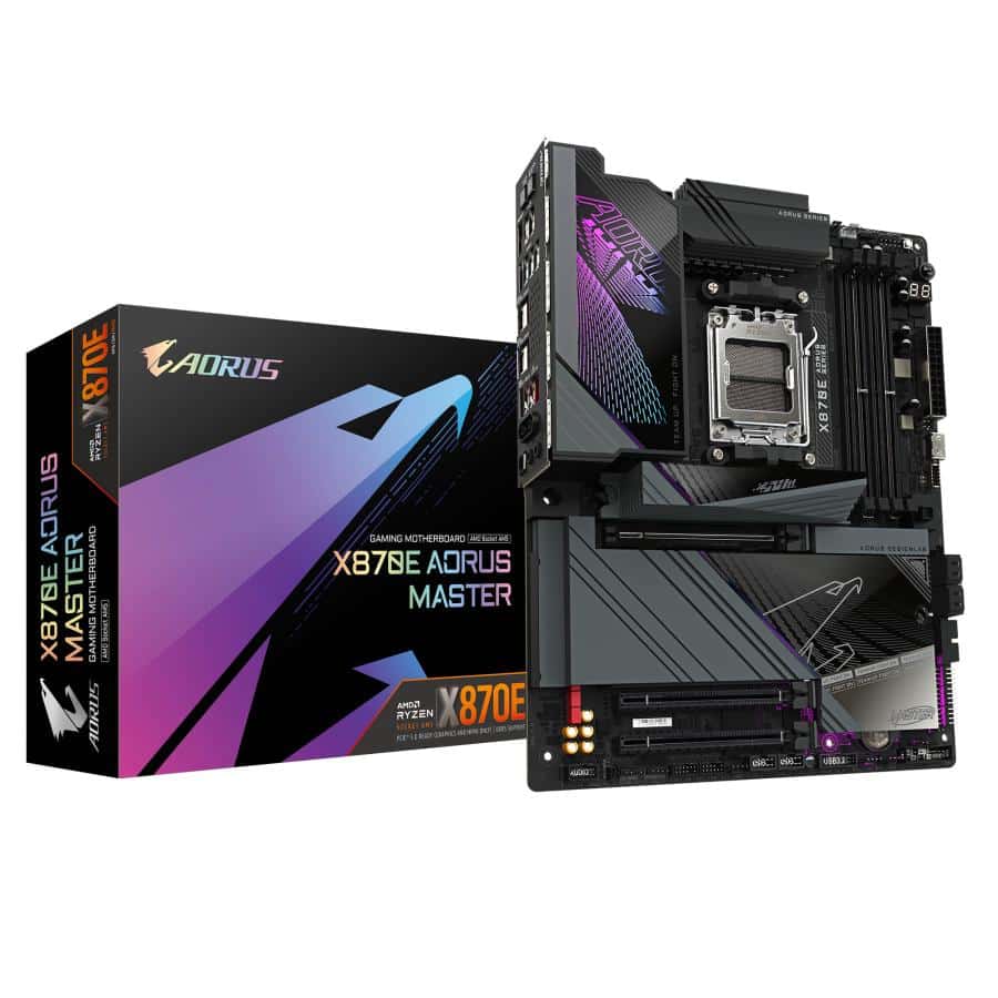 GIGABYTE X870E AORUS MASTER moederbord AMD X870 Socket AM5 ATX - Afbeelding 2