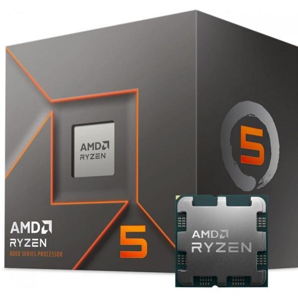 Amd 100-000001591 Ryzen 5 8400F Tray, AMD AM5, 6-Core HTT, 4,2/ 4.7 GHz, 16 MB L3, 65 W - Afbeelding 3