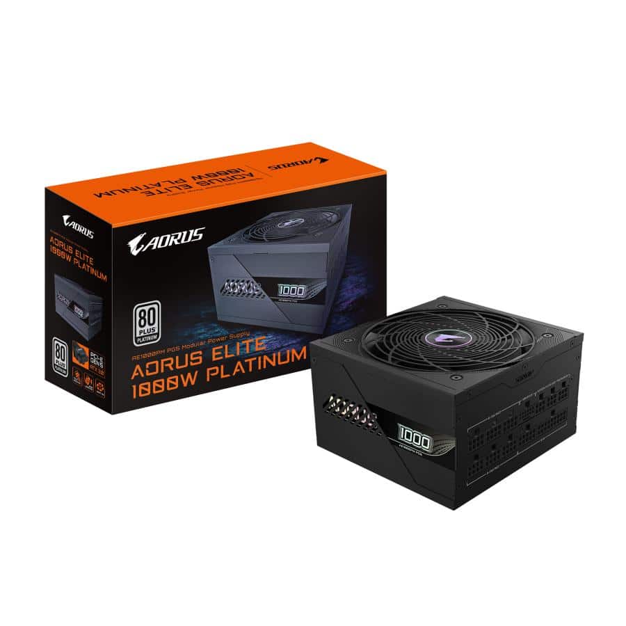 GIGABYTE AORUS ELITE P1000W power supply unit 1000 W 20+4 pin ATX Zwart - Afbeelding 2