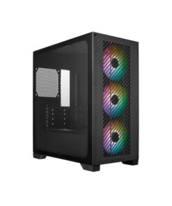 Cooler Master E301-KGNN-S00 Elite 301 Black ARGB, ATX, Window, USB 3.2 Gen 1 Type-C, 3x 120mm ARGB