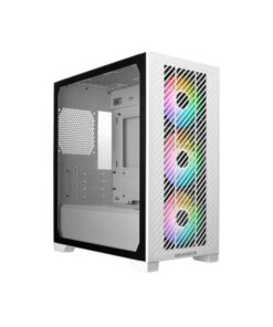 Cooler Master E301-WGNN-S00 Elite 301 White ARGB, ATX, Window, USB 3.2 Gen 1 Type-C, 3x 120mm ARGB