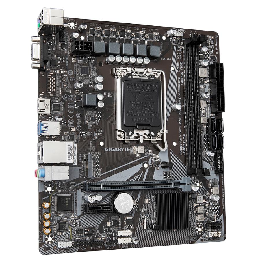 GIGABYTE H610M H V2 moederbord Intel H610 Express LGA 1700 micro ATX - Afbeelding 4