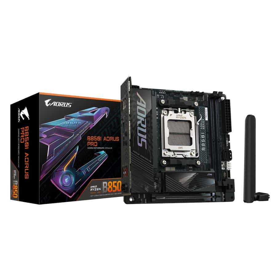 GIGABYTE B850I AORUS PRO moederbord AMD B850 Socket AM5 mini ITX - Afbeelding 2
