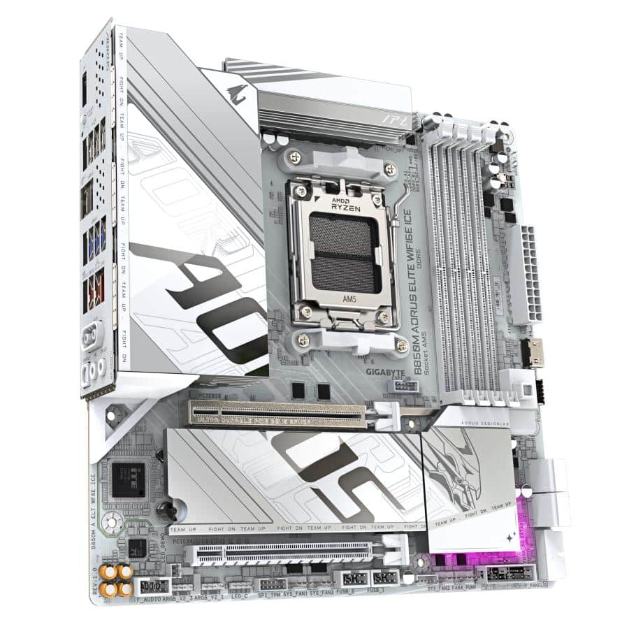 GIGABYTE B850M AORUS ELITE WIFI6E ICE AMD B850 Socket AM5 micro ATX - Afbeelding 4