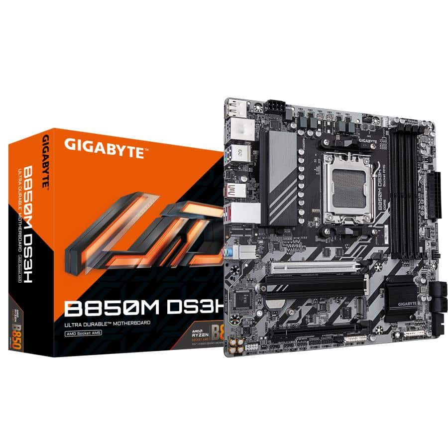 GIGABYTE B850M DS3H moederbord AMD B850 Socket AM5 micro ATX - Afbeelding 2