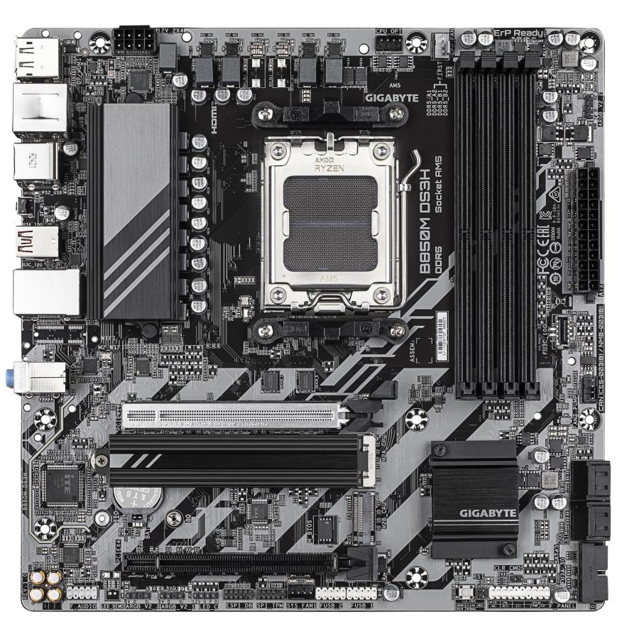 GIGABYTE B850M DS3H moederbord AMD B850 Socket AM5 micro ATX - Afbeelding 3