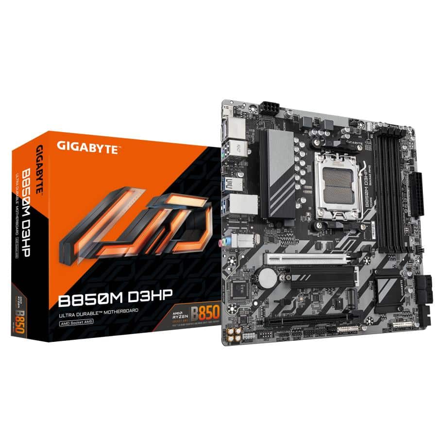GIGABYTE B850M D3HP moederbord AMD B850 Socket AM5 micro ATX - Afbeelding 2