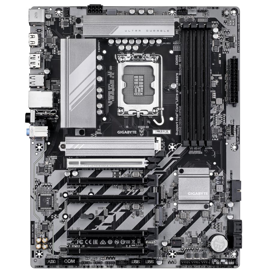GIGABYTE B860 DS3H WIFI6E moederbord Intel B860 LGA 1851 (Socket V1) ATX - Afbeelding 3