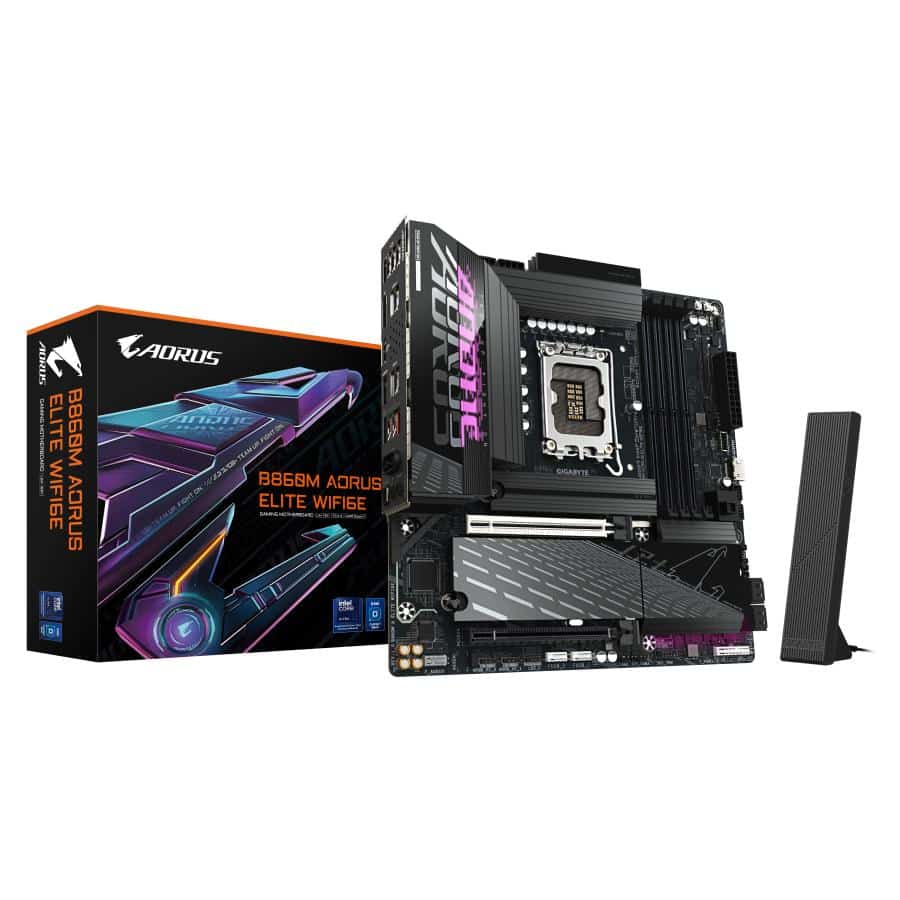 GIGABYTE B860M AORUS ELITE WIFI6E Intel B860 LGA 1851 (Socket V1) micro ATX - Afbeelding 6