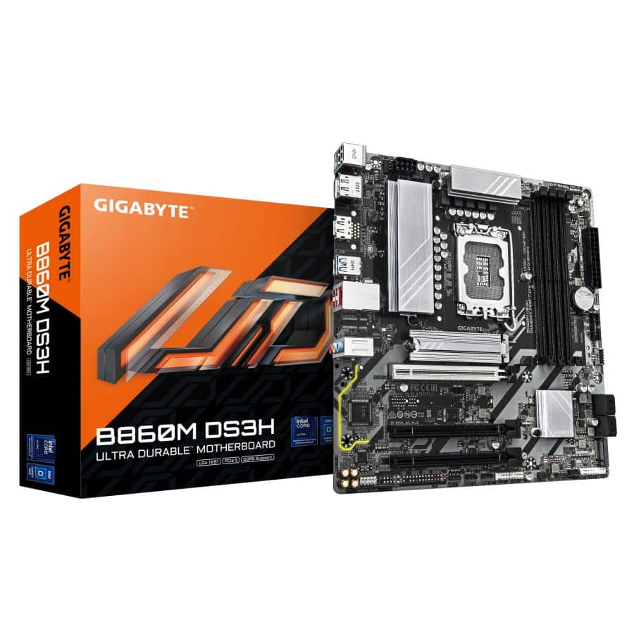 GIGABYTE B860M DS3H moederbord Intel B860 LGA 1851 (Socket V1) micro ATX - Afbeelding 2