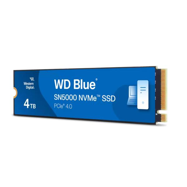 Western Digital WDS400T4B0E SN5000 Blue SSD, 4 TB, M.2 NVMe Gen 4.0, 5500/ 5000 MB/s, 900K IOPS - Afbeelding 2