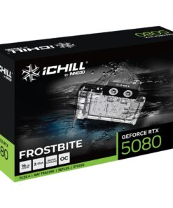 INNO3D C50803-16D7X-1760FB GEFORCE RTX 5080 ICHILL FROSTBITE, ATX, 16GB, GDDR7, 256-bit, 400W - Afbeelding 2