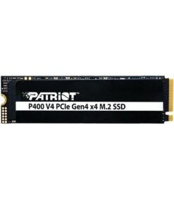 Patriot P400VP2TBM28H P400 V4 SSD, 2TB M.2 2280 PCIe Gen 4x4, 6200/ 5200 MB/s, Black, Heatsink