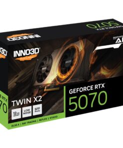 INNO3D N50702-12D7-195064N GeForce RTX™ 5070 TWIN X2, ATX, 12 GB, GDDR7, 192-bit, 28 Gbps, 672 GB/ - Afbeelding 2