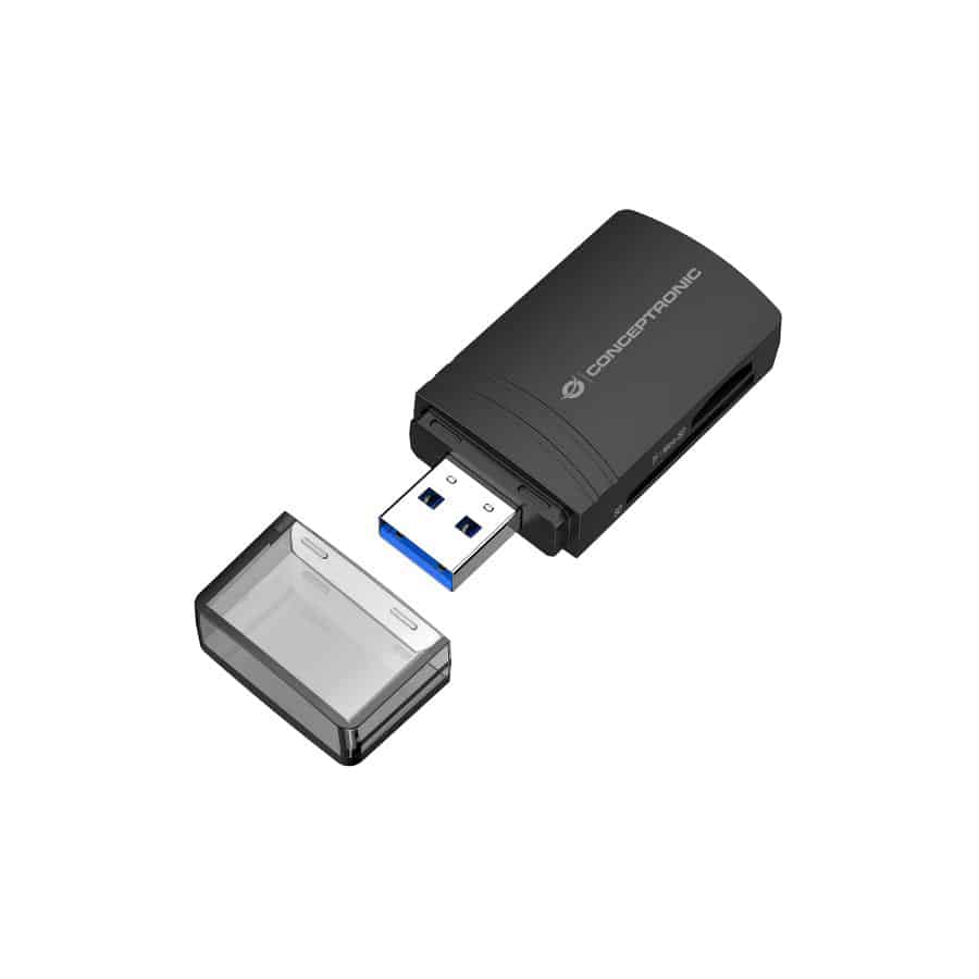 Conceptronic BIAN06B geheugenkaartlezer USB 3.2 Gen 1 (3.1 Gen 1) Type-A Zwart - Afbeelding 2