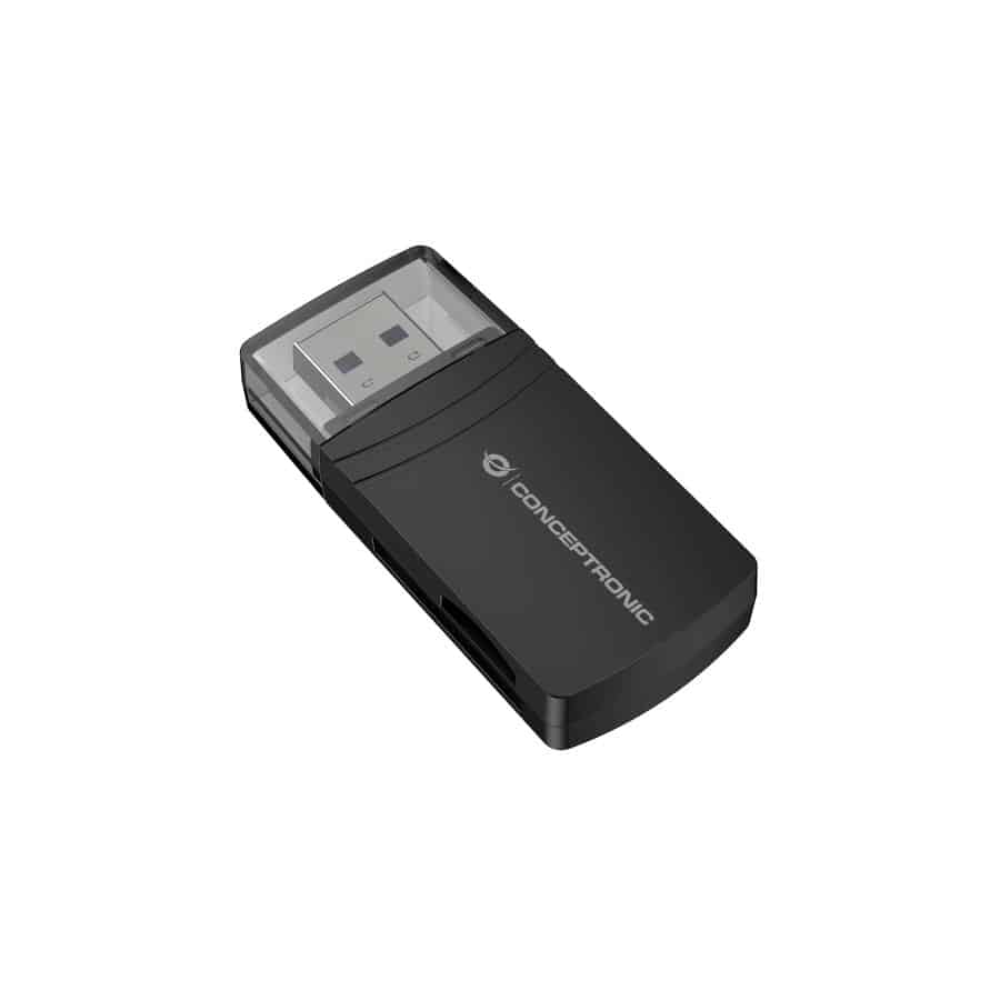 Conceptronic BIAN06B geheugenkaartlezer USB 3.2 Gen 1 (3.1 Gen 1) Type-A Zwart - Afbeelding 3
