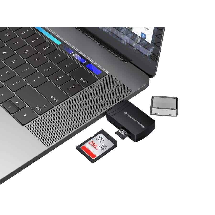 Conceptronic BIAN06B geheugenkaartlezer USB 3.2 Gen 1 (3.1 Gen 1) Type-A Zwart - Afbeelding 5