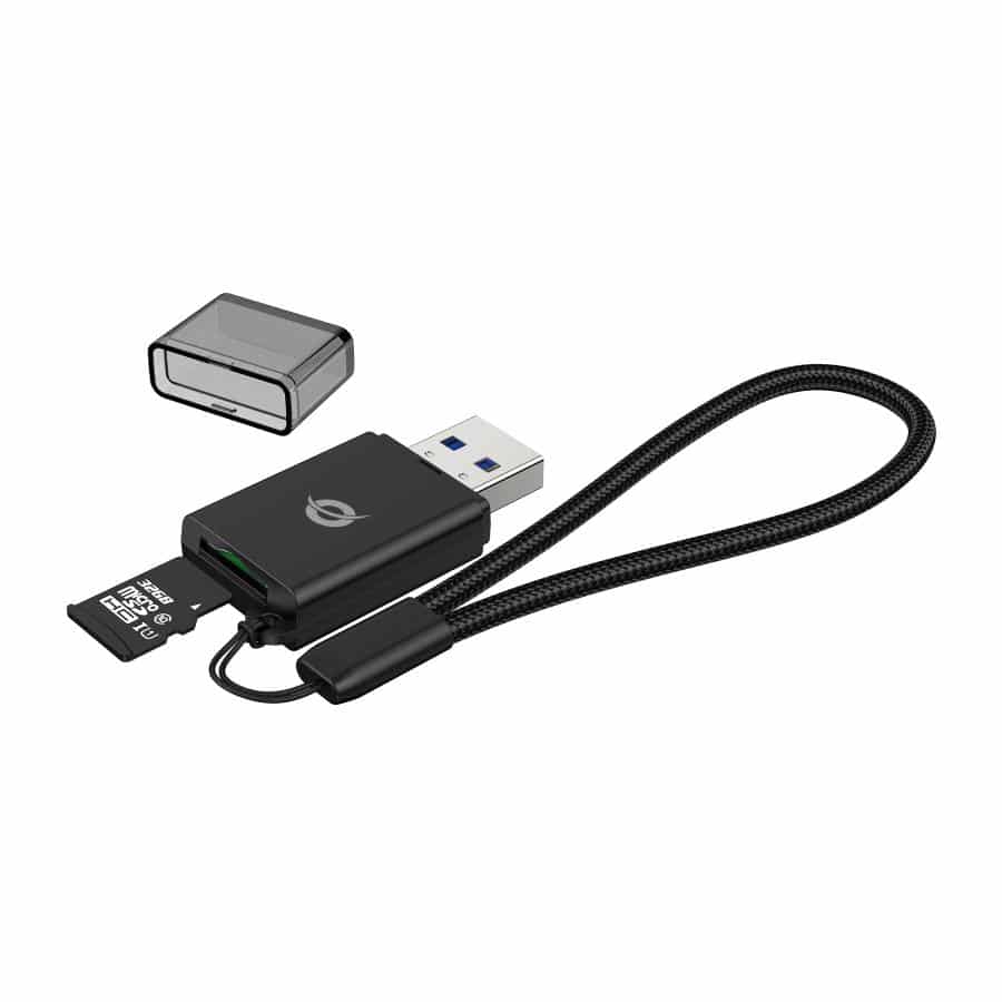 Conceptronic BIAN07B geheugenkaartlezer USB 3.2 Gen 1 (3.1 Gen 1) Type-A Zwart - Afbeelding 4