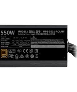 Cooler Master MPE-5502-ACAAG-3BEU MWE Gold 550 V3 Non Modular, ATX, 550W, >90%, Black - Afbeelding 5