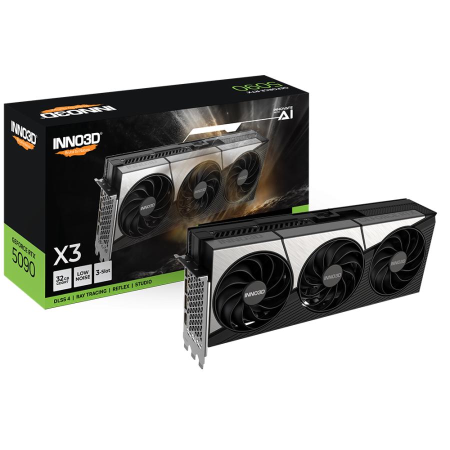 INNO3D N50903-32D7X-17593928 Nvidia GeForce RTX™ 5090 X3, 32 GB, GDDR7, 512-bit, 1792 GB/s, PCIe 5