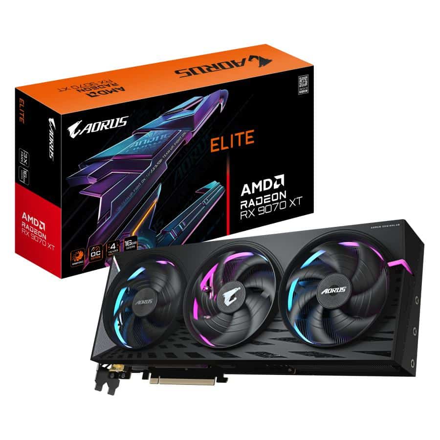 GIGABYTE AORUS Radeon RX 9070 XT ELITE 16G Grafische Kaart - Afbeelding 2