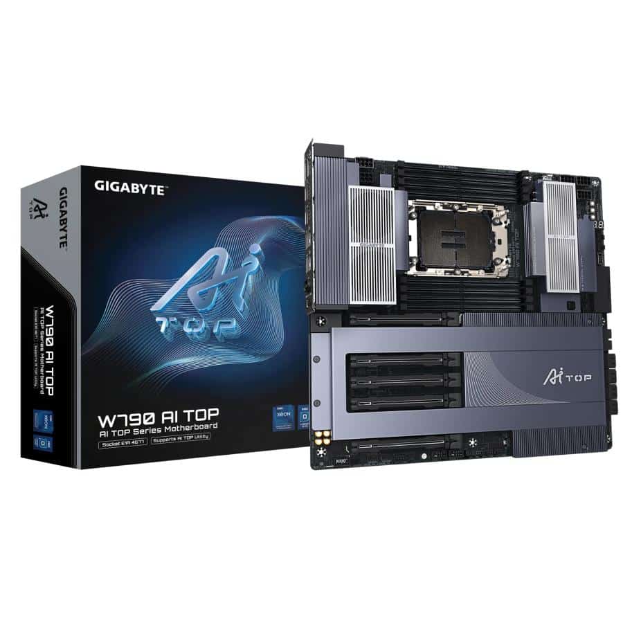 GIGABYTE W790 AI TOP moederbord Intel W790 LGA 4677 (Socket E) Verlengd ATX - Afbeelding 2