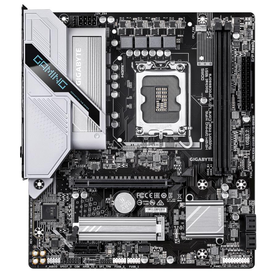 GIGABYTE H810M GAMING WIFI6 moederbord Intel H810 LGA 1851 (Socket V1) micro ATX - Afbeelding 3
