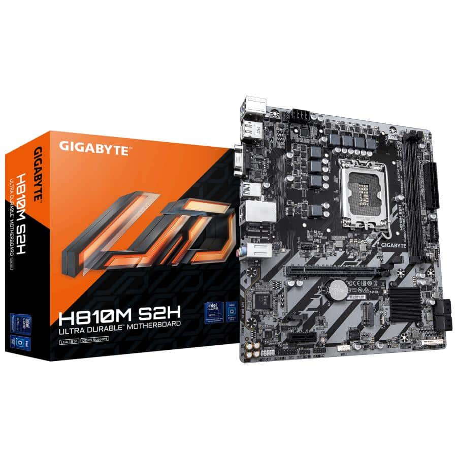 GIGABYTE H810M S2H moederbord Intel H810 LGA 1851 (Socket V1) micro ATX - Afbeelding 2