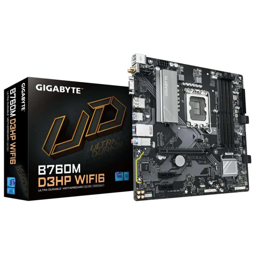 GIGABYTE B760M D3HP WIFI6 moederbord Intel B760 Express LGA 1700 micro ATX - Afbeelding 2