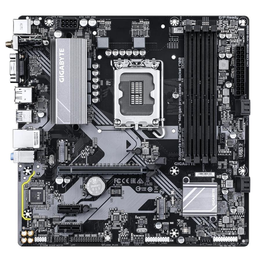 GIGABYTE B760M D3HP WIFI6 moederbord Intel B760 Express LGA 1700 micro ATX - Afbeelding 3