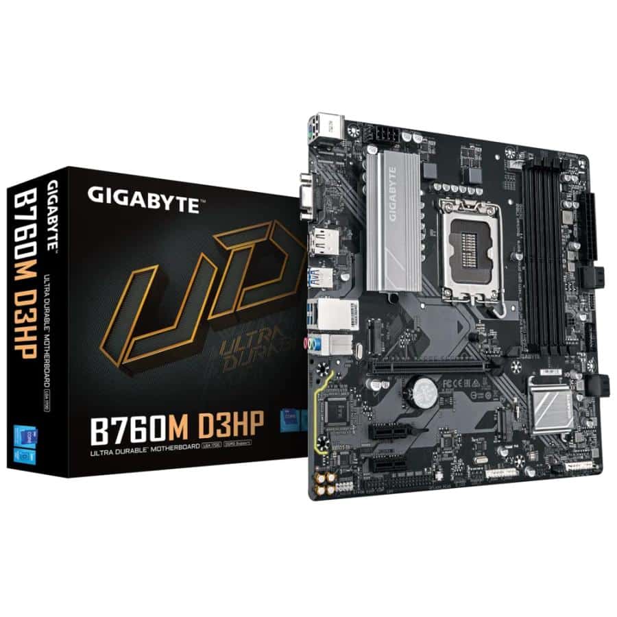 GIGABYTE B760M D3HP moederbord Intel B760 Express LGA 1700 micro ATX - Afbeelding 3