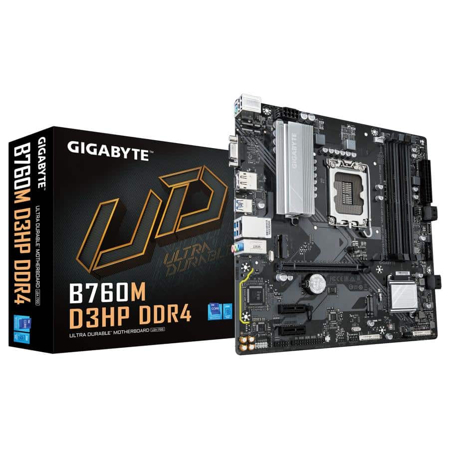 GIGABYTE B760M D3HP DDR4 moederbord Intel B760 Express LGA 1700 micro ATX - Afbeelding 2