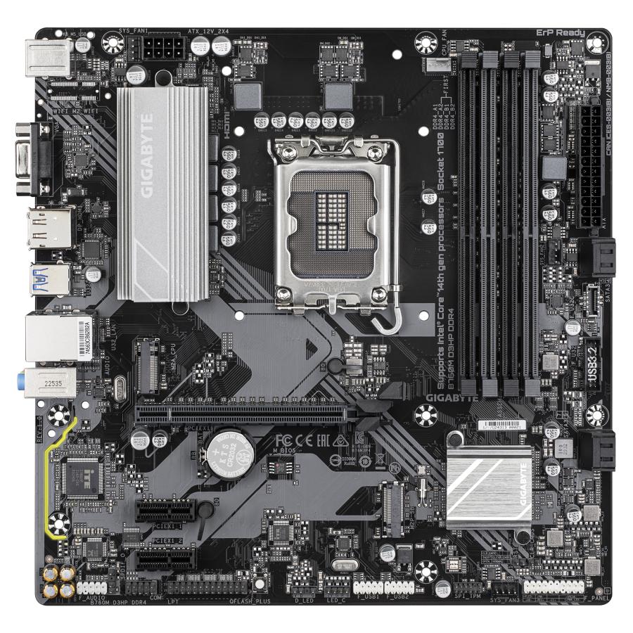 GIGABYTE B760M D3HP DDR4 moederbord Intel B760 Express LGA 1700 micro ATX - Afbeelding 3