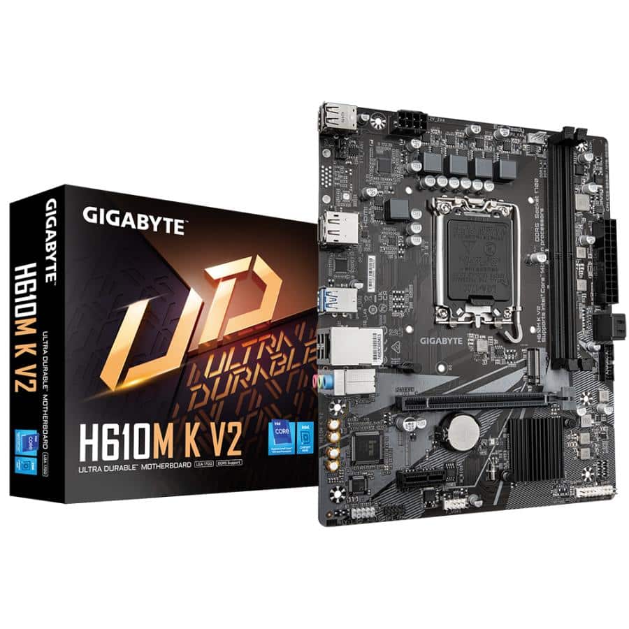 GIGABYTE H610M K V2 moederbord Intel H610 LGA 1700 micro ATX - Afbeelding 2