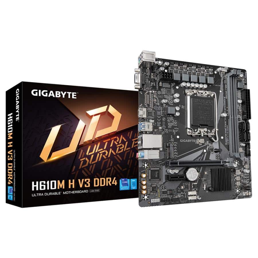 GIGABYTE H610M H V3 DDR4 moederbord Intel H610 Express LGA 1700 micro ATX - Afbeelding 2