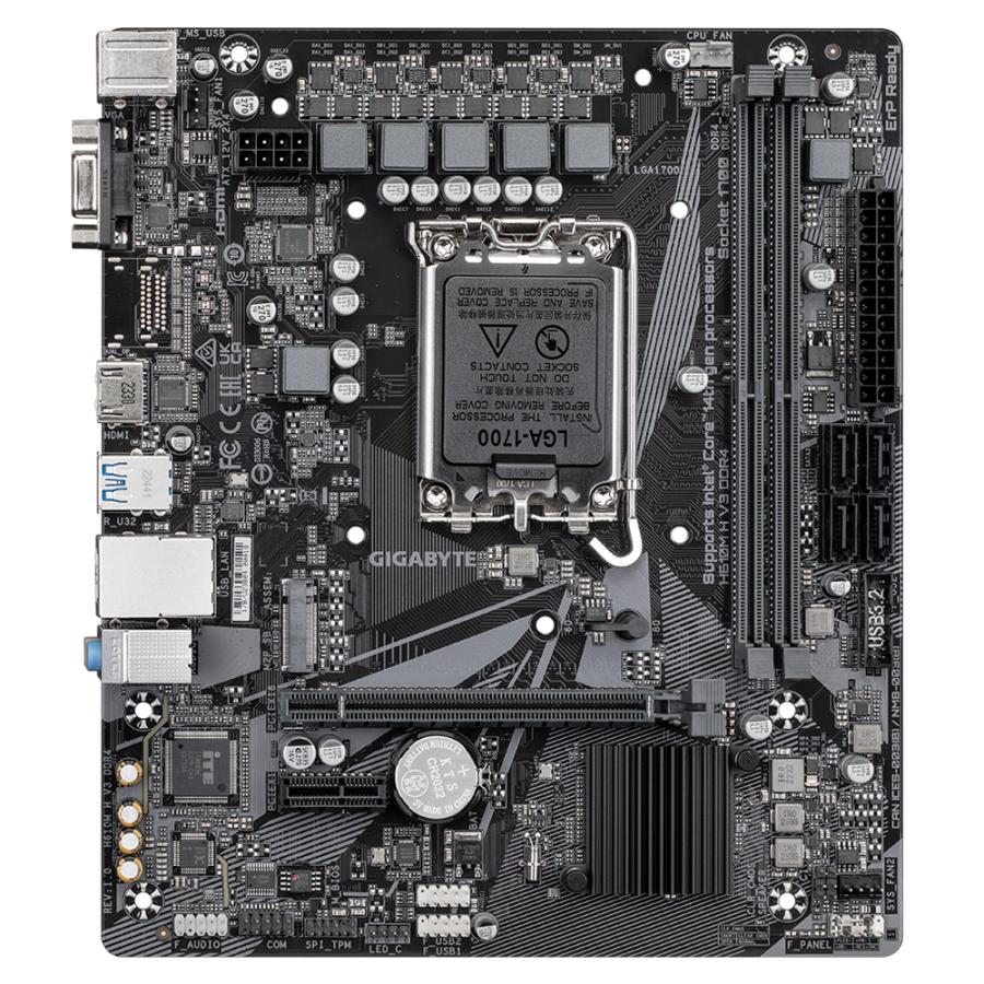 GIGABYTE H610M H V3 DDR4 moederbord Intel H610 Express LGA 1700 micro ATX - Afbeelding 3