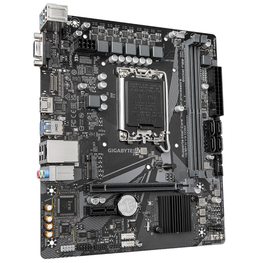 GIGABYTE H610M H V3 DDR4 moederbord Intel H610 Express LGA 1700 micro ATX - Afbeelding 4