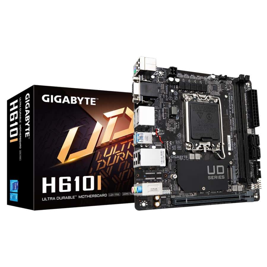 GIGABYTE H610I moederbord Intel H610 Express LGA 1700 mini ITX - Afbeelding 2