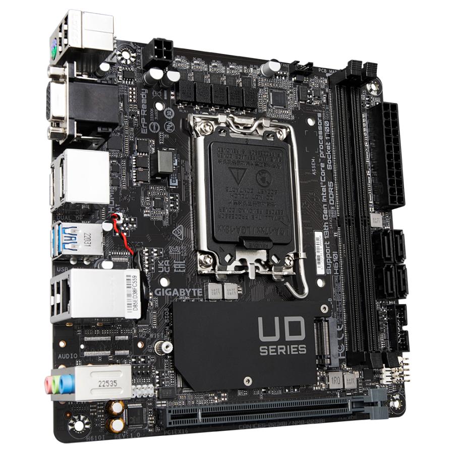GIGABYTE H610I moederbord Intel H610 Express LGA 1700 mini ITX - Afbeelding 4
