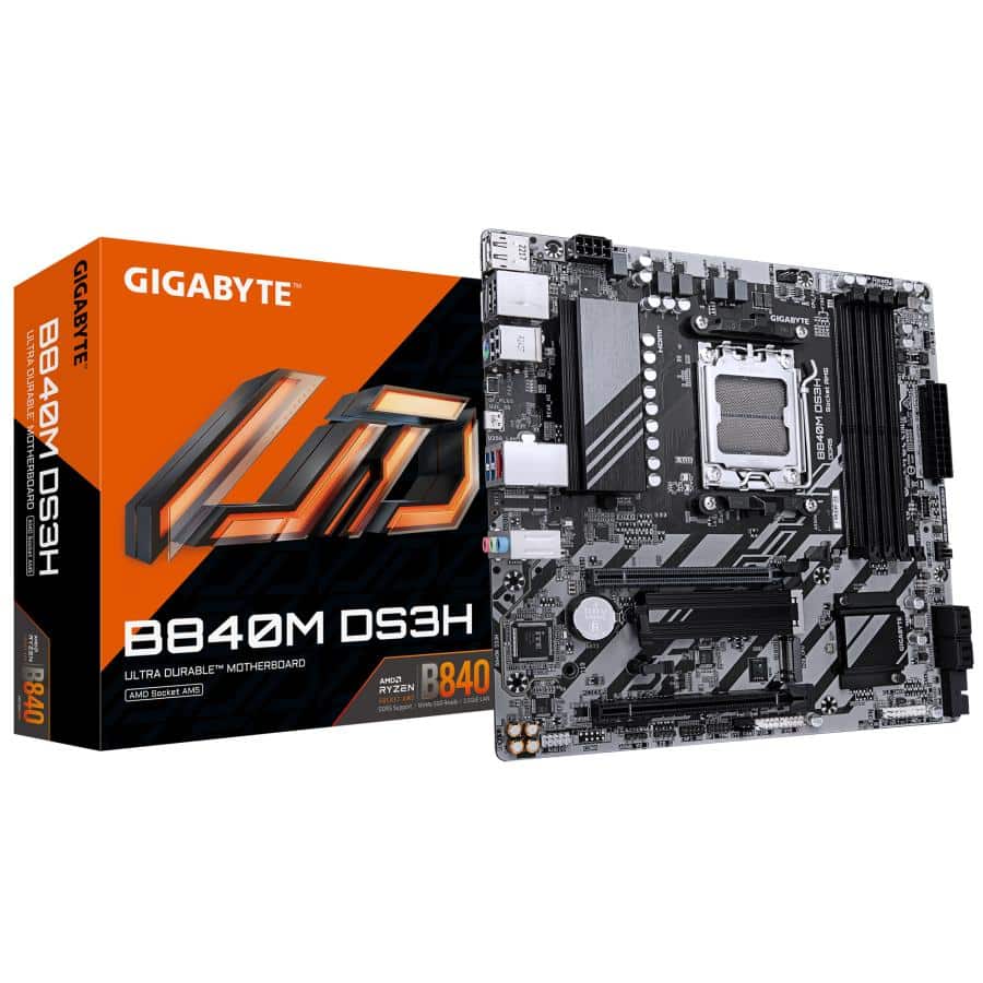 GIGABYTE B840M DS3H moederbord AMD B840 Socket AM5 micro ATX - Afbeelding 2