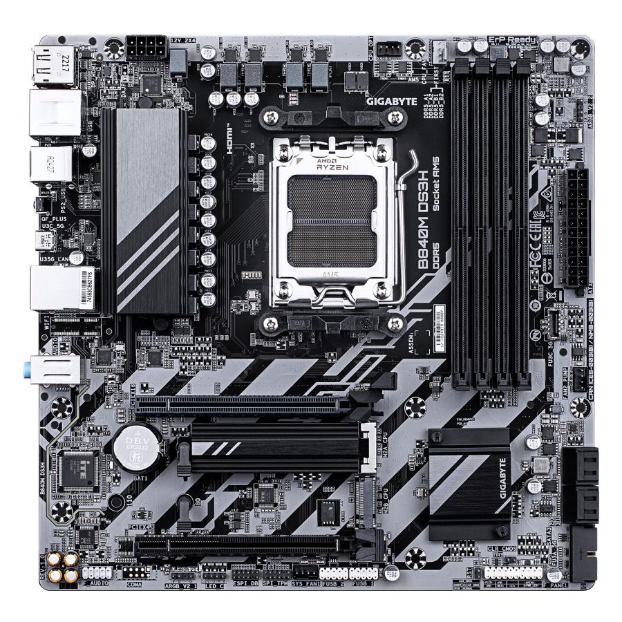 GIGABYTE B840M DS3H moederbord AMD B840 Socket AM5 micro ATX - Afbeelding 3