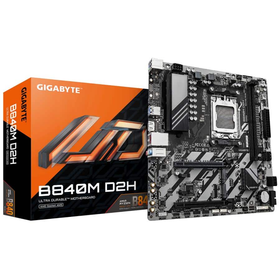 GIGABYTE B840M D2H moederbord AMD B840 Socket AM5 micro ATX - Afbeelding 2