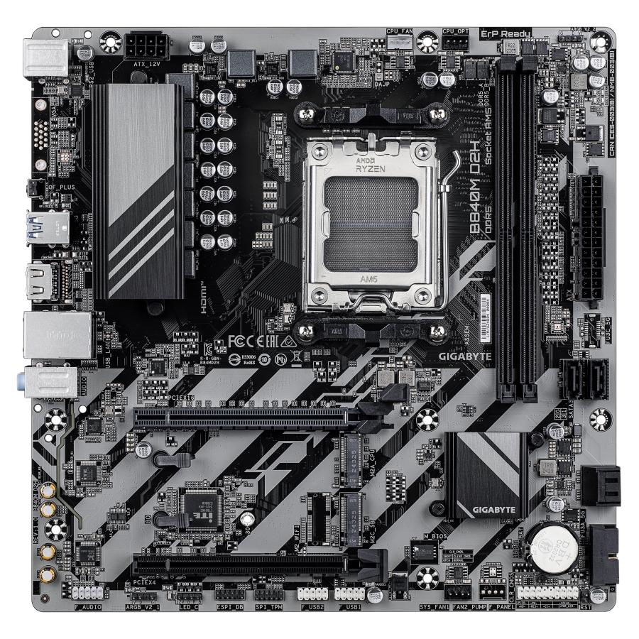 GIGABYTE B840M D2H moederbord AMD B840 Socket AM5 micro ATX - Afbeelding 3