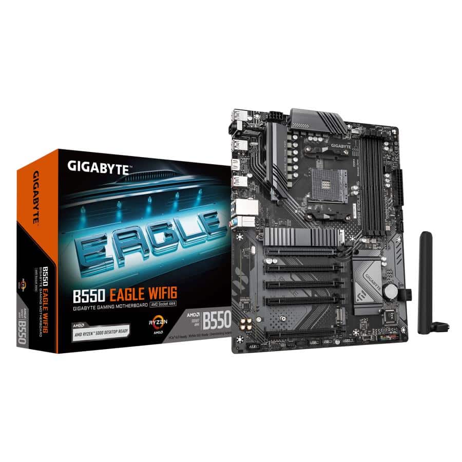 GIGABYTE B550 EAGLE WIFI6 moederbord AMD B550 Socket AM4 ATX - Afbeelding 2