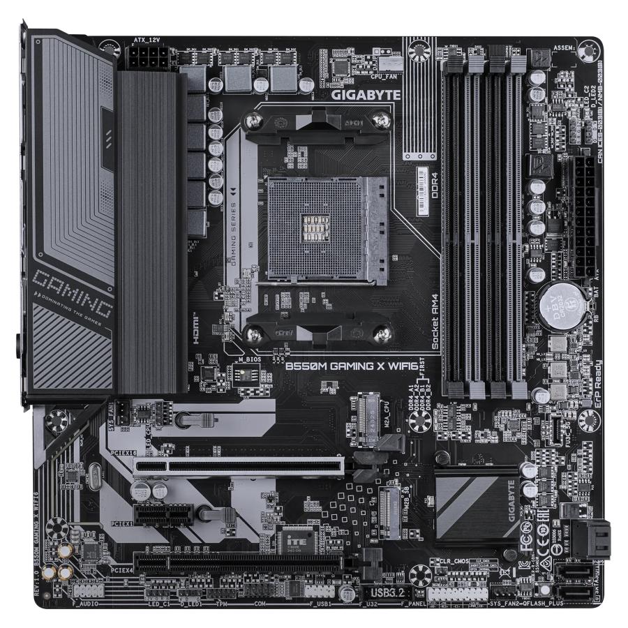 GIGABYTE B550M GAMING X WIFI6 moederbord AMD B550 Socket AM4 micro ATX - Afbeelding 3