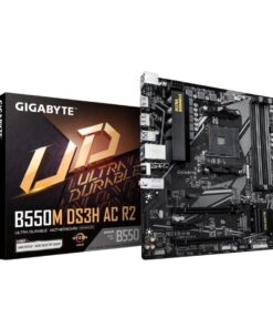 GIGABYTE B550M DS3H AC R2 moederbord AMD B550 Socket AM4 micro ATX - Afbeelding 2