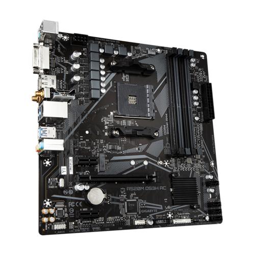 GIGABYTE A520M DS3H AC moederbord AMD A520 Socket AM4 micro ATX - Afbeelding 4
