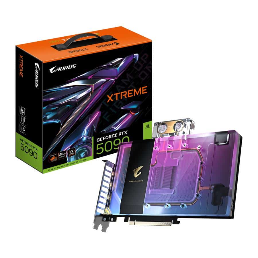 GIGABYTE AORUS GeForce RTX 5090 XTREME WATERFORCE WB 32G NVIDIA 32 GB GDDR7 - Afbeelding 2