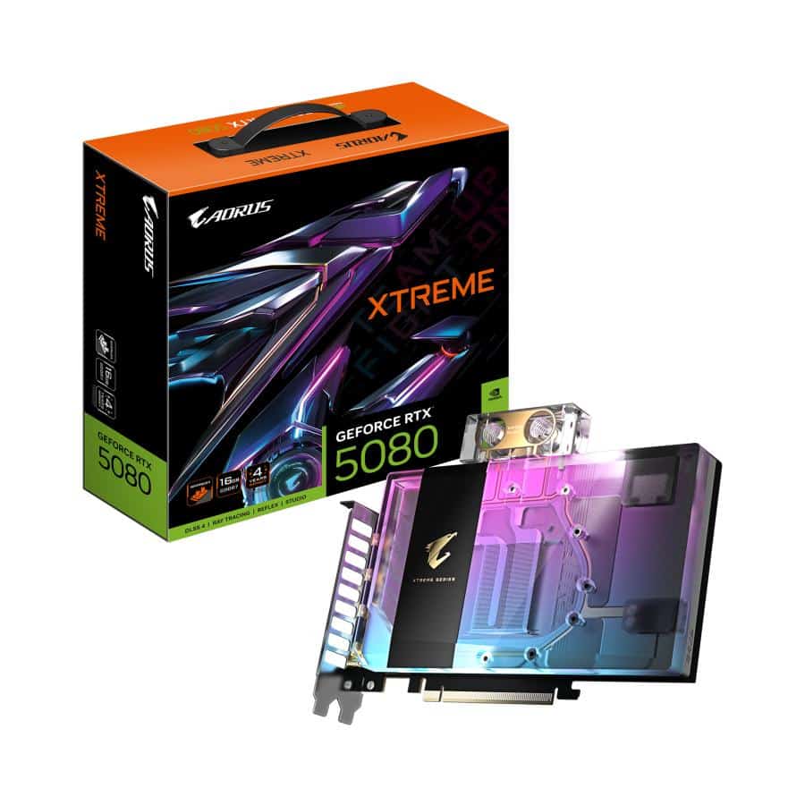 GIGABYTE AORUS GeForce RTX 5080 XTREME WATERFORCE WB 16G NVIDIA 16 GB GDDR7 - Afbeelding 2